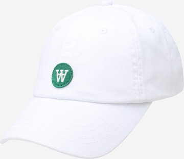 WOOD WOOD Hat 'Sim' in White: front