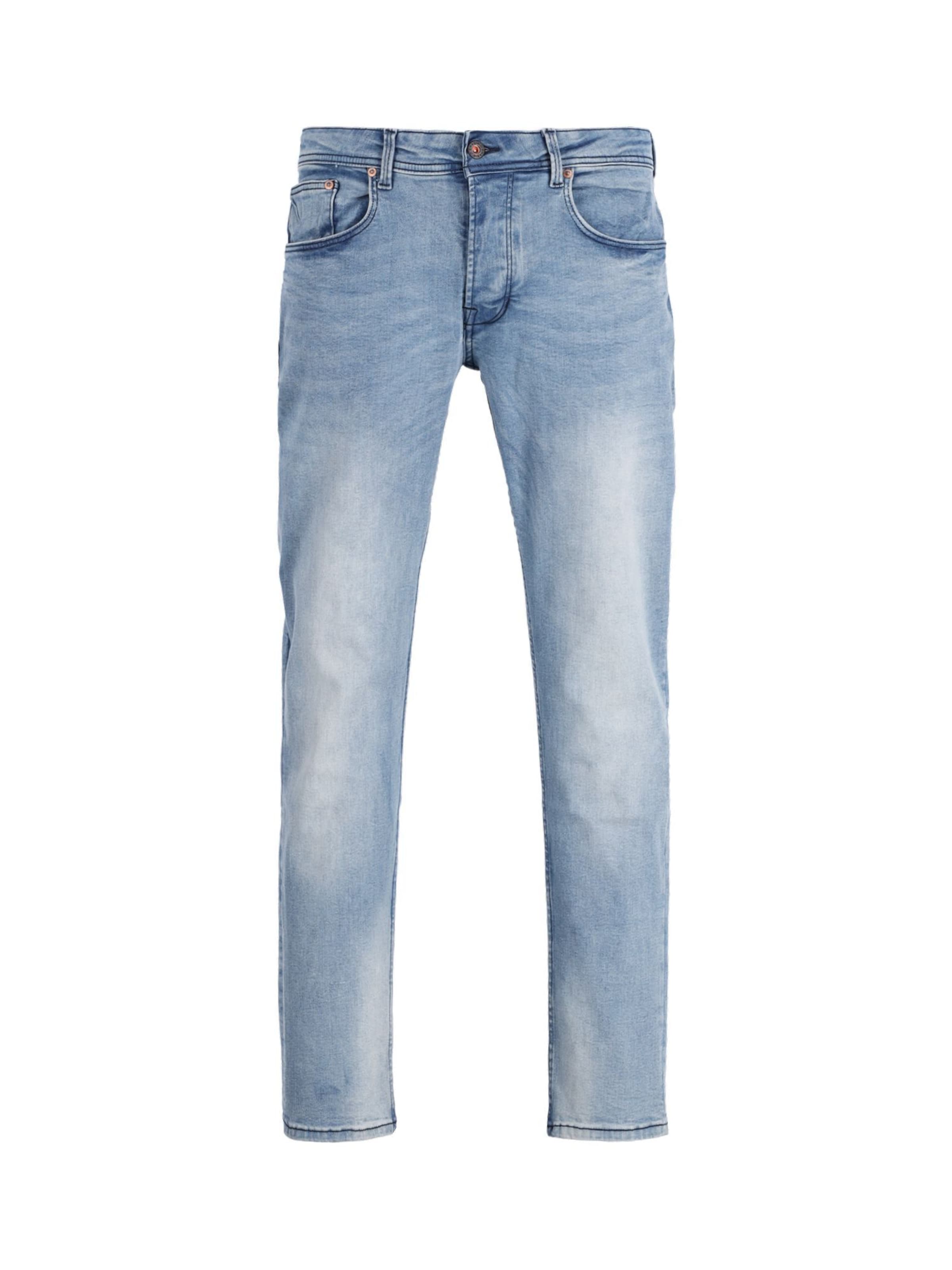 CHASIN' Tapered Jeans 'CROWN BARKIS' in Blau: Vorderseite