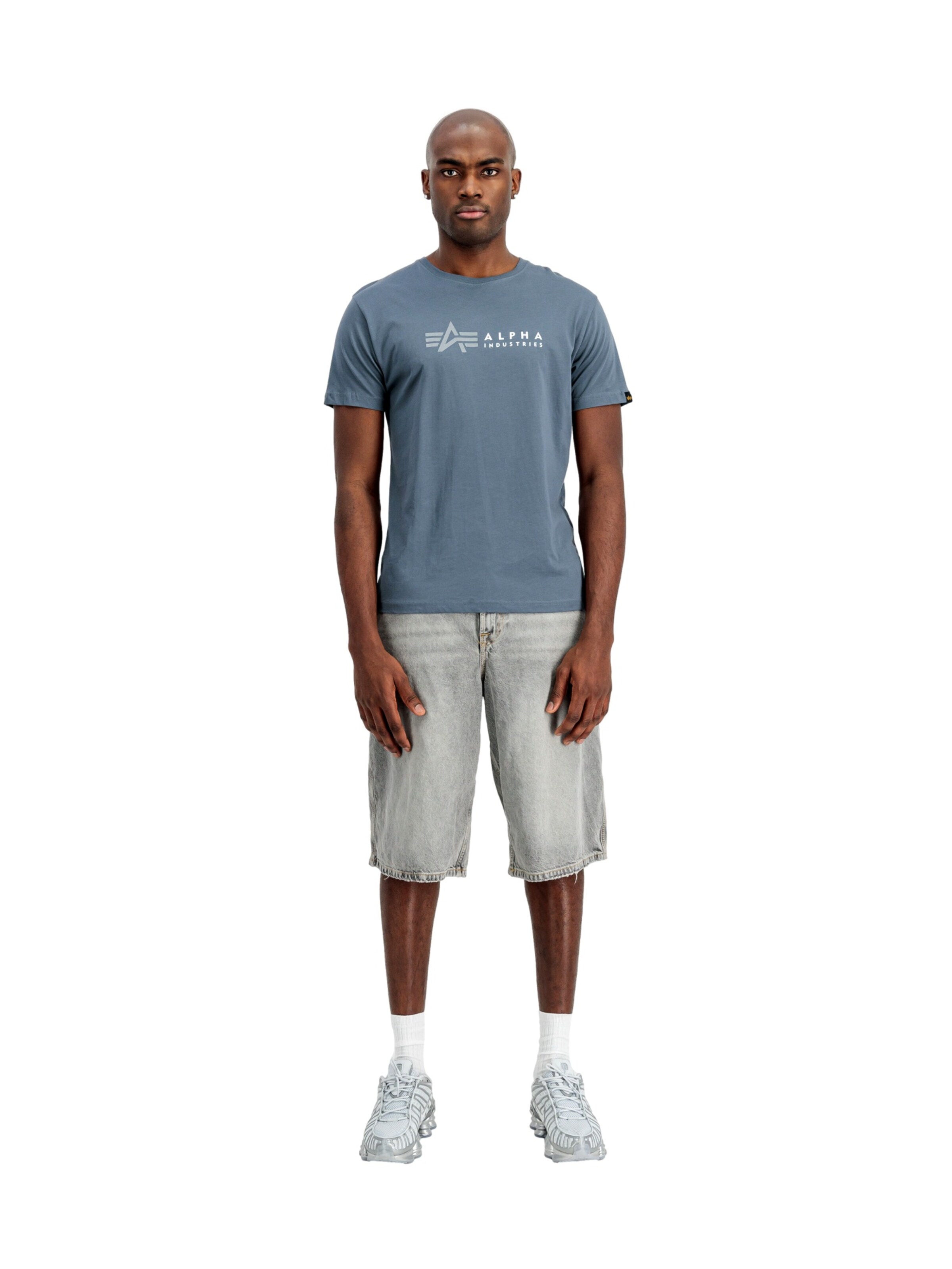 ALPHA INDUSTRIES Shirt in Blue