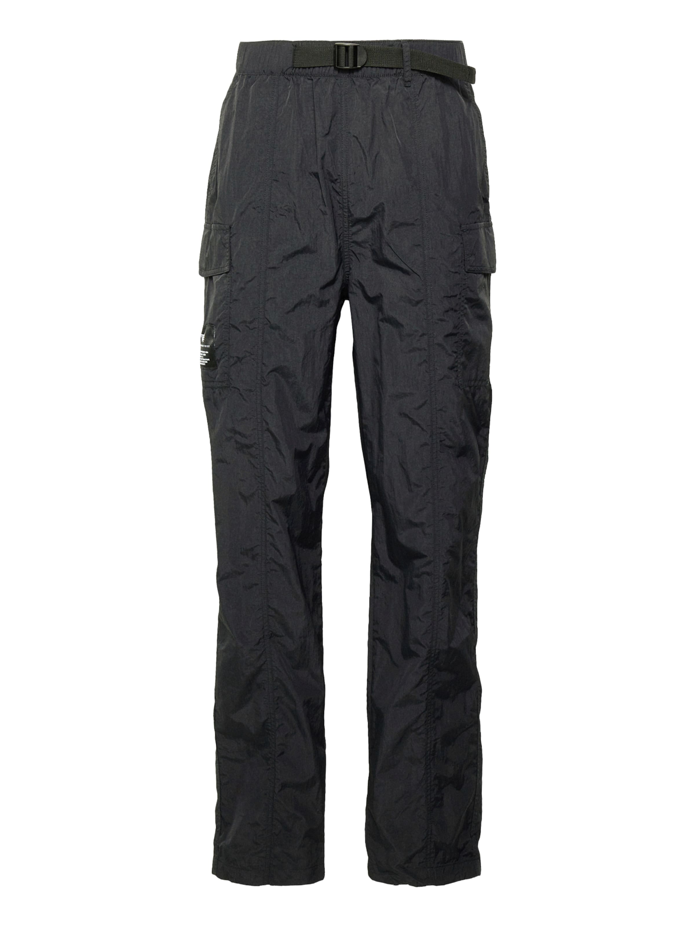 ALPHA INDUSTRIES Обычный Брюки-карго в Черный: спереди