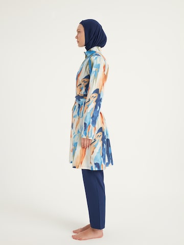 Riva Mera by Marina High neck Baddräkt i blå