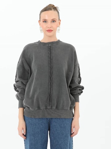 MISH Sweatshirt 'Jean' in Grey: front