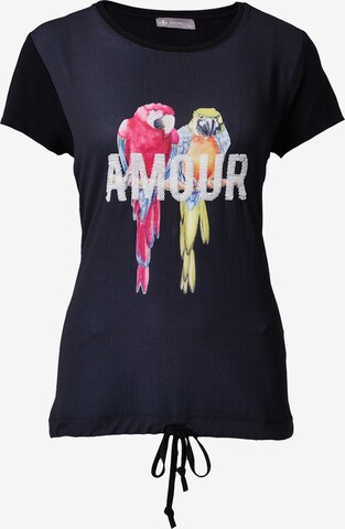 Decay Shirt 'AMOUR' in Black: front