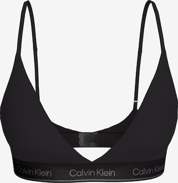 Triangle Soutien-gorge Calvin Klein en noir : devant