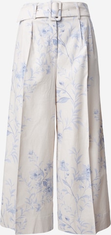 mėlyna MOS MOSH Plačios klešnės Klostuotos kelnės 'MMUnise': priekis