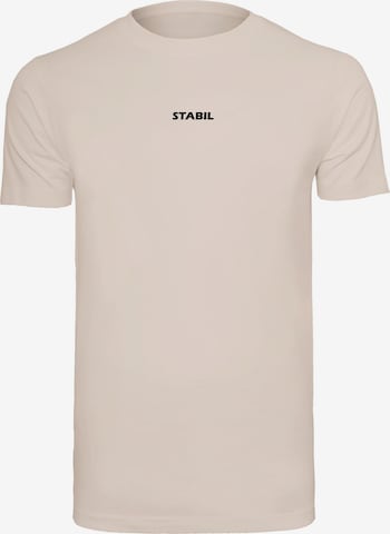 Merchcode Shirt 'Stabil' in Beige: voorkant