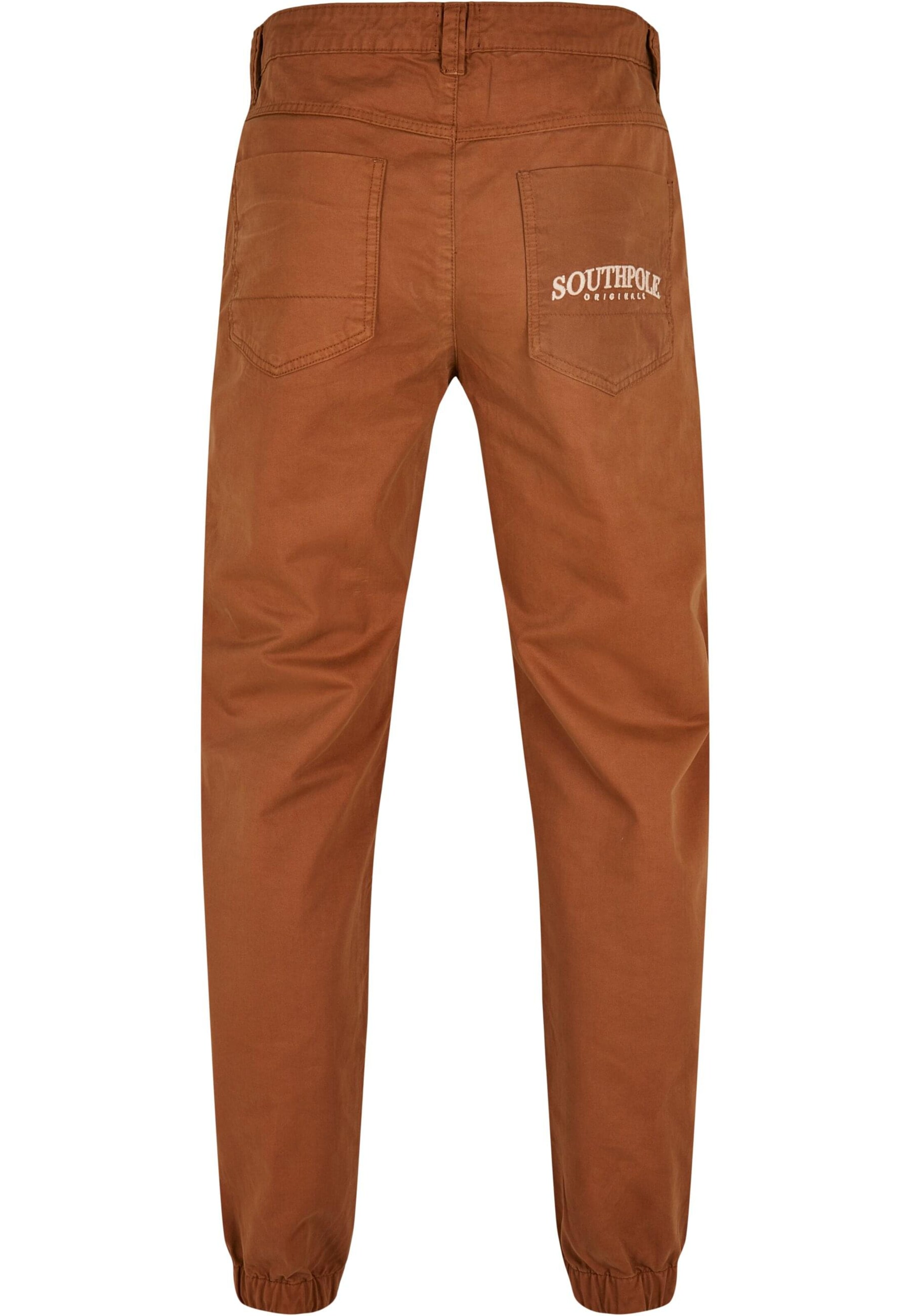 SOUTHPOLE Tapered Broek in Bruin