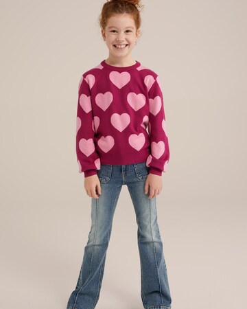 WE Fashion Flared Jeans in Blue