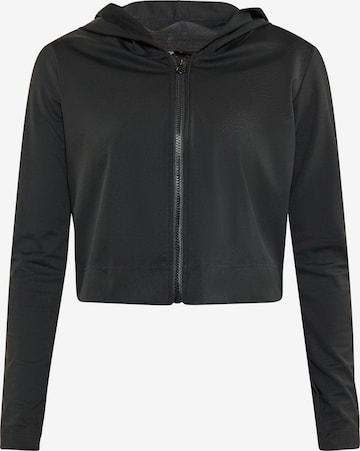 faina Athlsr Zip-Up Hoodie in Black: front