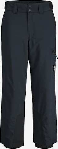 Jack & Jones Junior Regular Toiminnalliset housut 'Alpes Ski' värissä musta: etupuoli