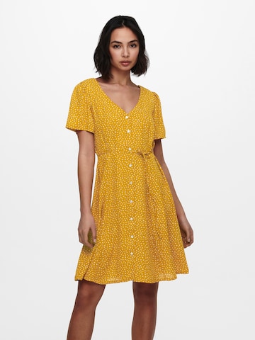 ONLY Letní šaty 'Sonja' – žlutá: přední strana