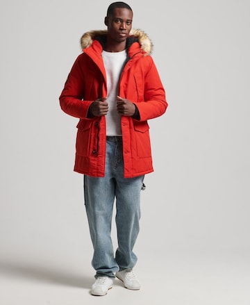 Superdry Regular fit Winter Parka 'Everest' in Red