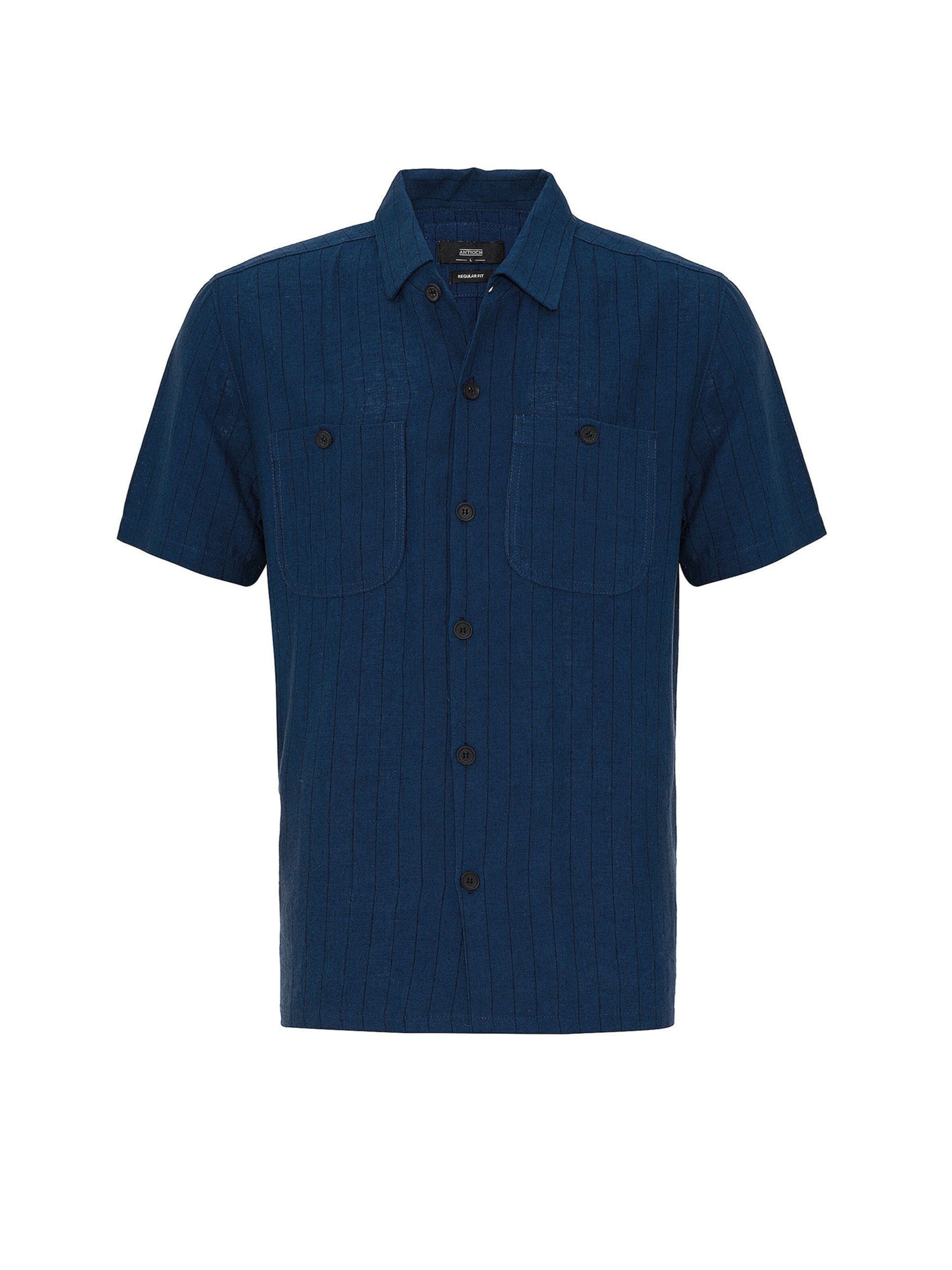 Antioch Regular fit Overhemd in Blauw: voorkant