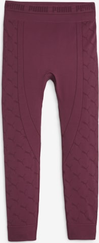 Skinny Pantalon de sport 'evoKNIT' PUMA en rouge : devant