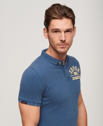 T-Shirt 'Vintage Athletic' Superdry en bleu