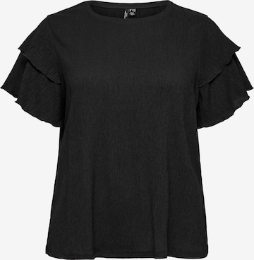 T-shirt 'VMCAmanda' Vero Moda Curve en noir : devant