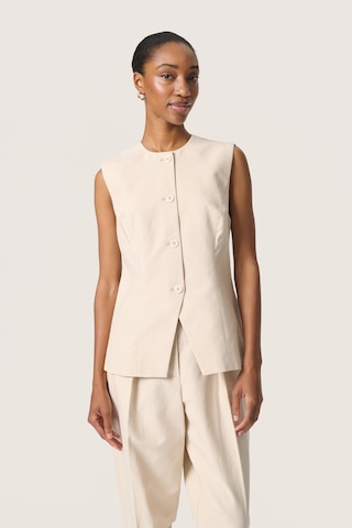 SOAKED IN LUXURY - Chaleco en beige: frente