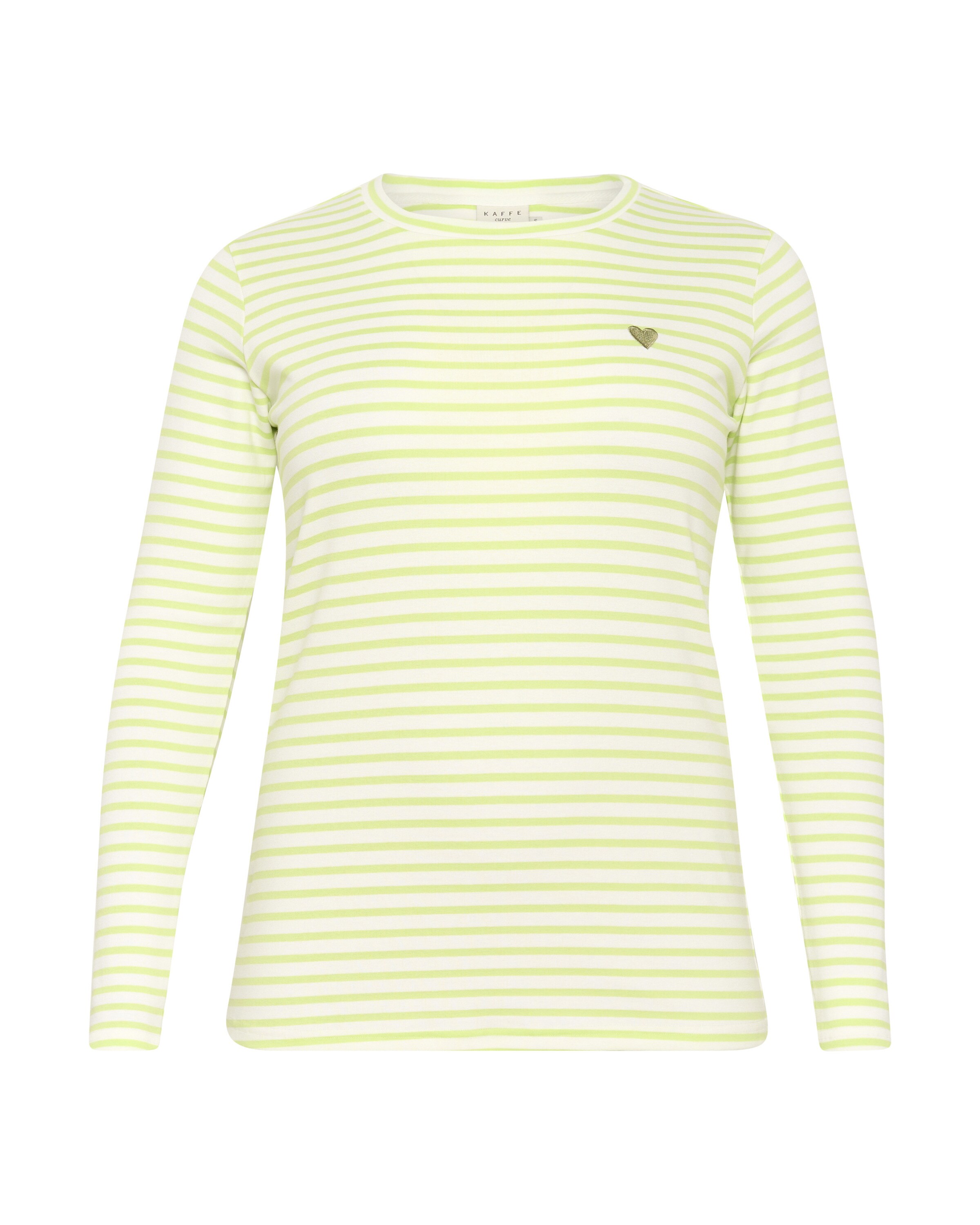 Maglietta 'Lia' di KAFFE CURVE in verde: frontale