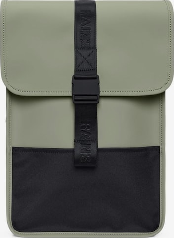 Zaino di RAINS in verde: frontale