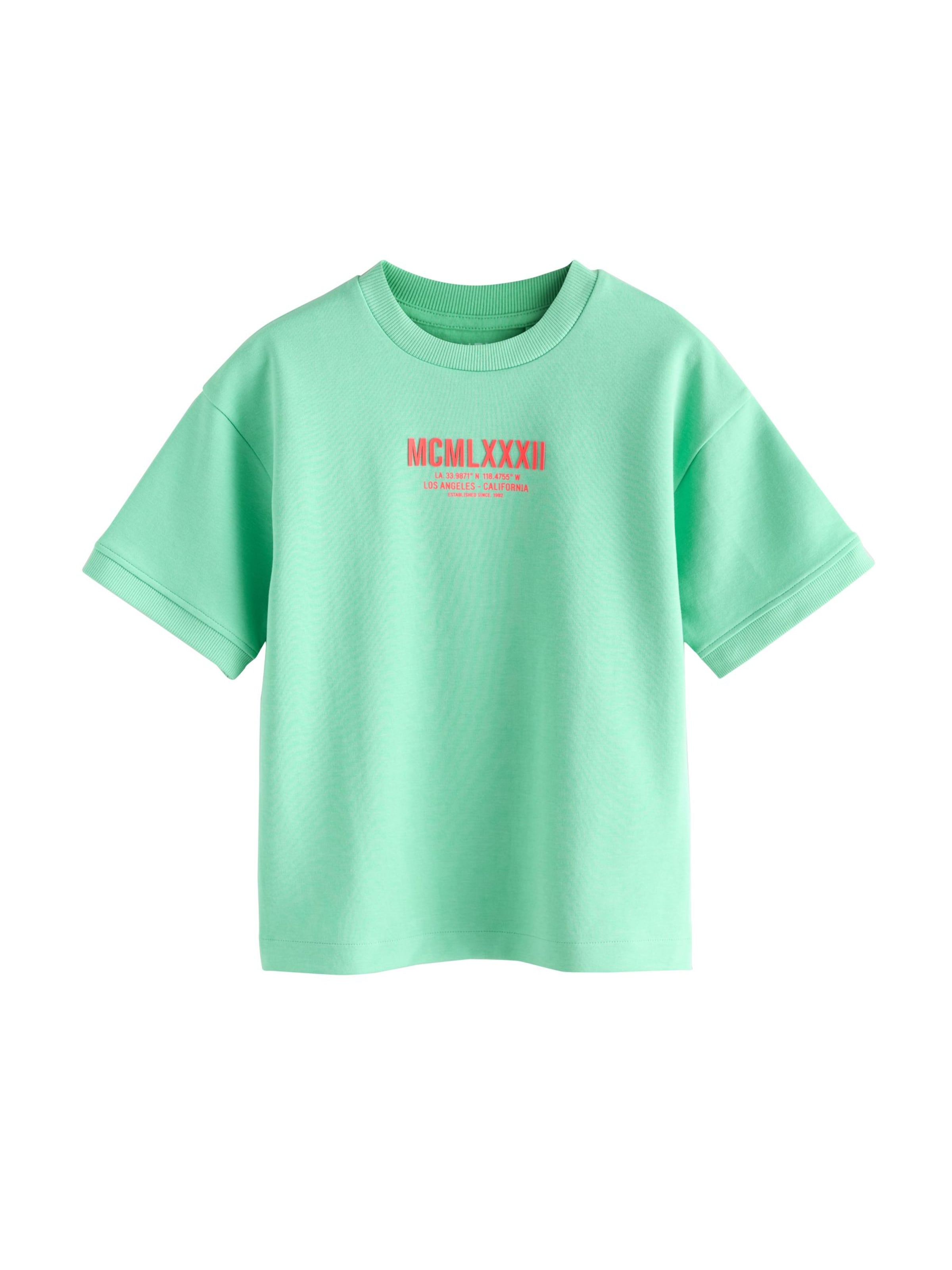 T-Shirt Next en vert : devant