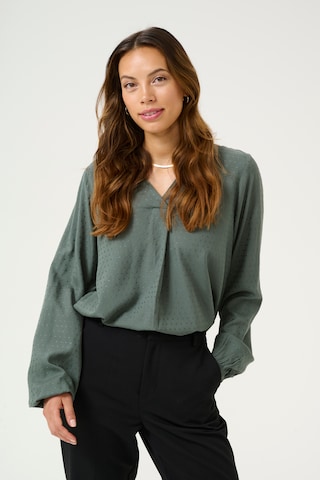 Kaffe Blouse 'KA Elsa' in Groen: voorkant