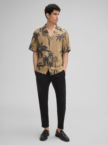 STRELLSON Comfort fit Overhemd 'Cliro' in Bruin