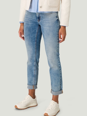 zero Slimfit Jeans in Blauw: voorkant
