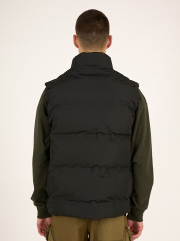 KnowledgeCotton Apparel Jacke 'Puffer Vest' in Schwarz