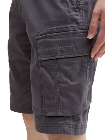 TOM TAILOR Regular Cargo trousers in Black