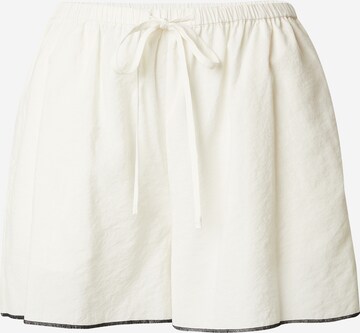 ABOUT YOU x Marie von Behrens Wide Leg Shorts 'Tessa' in Weiß: predná strana