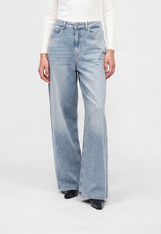 Wide Leg Jean 'KACTUS' Essentiel Antwerp en bleu : devant