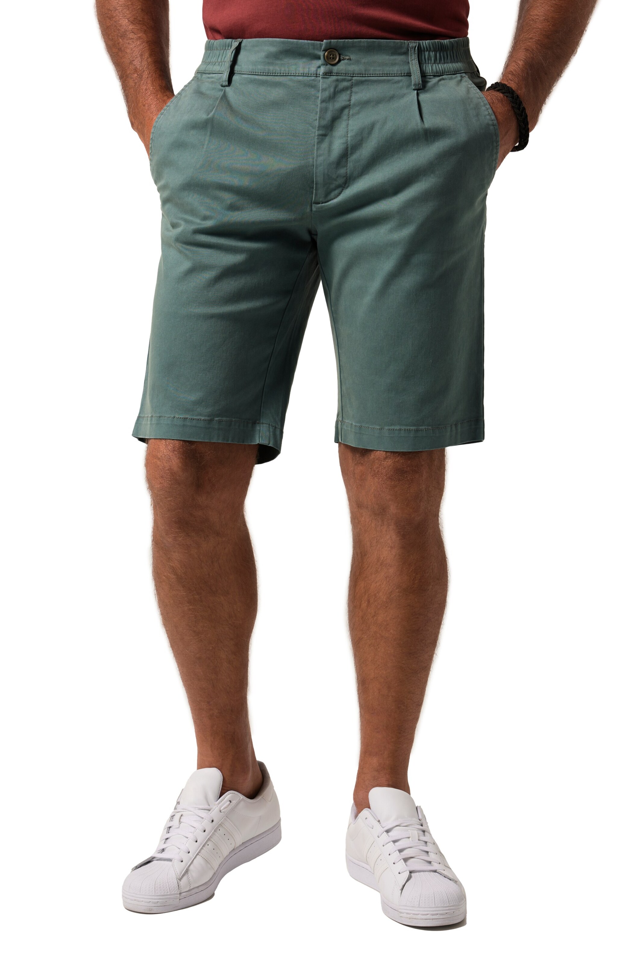 JP1880 Regular Broek in Groen: voorkant