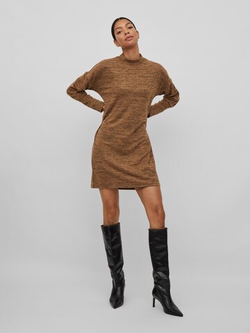 VILA Knitted dress 'Freja' in Brown