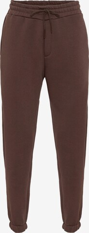 Effilé Pantalon Antioch en marron : devant