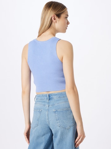 ABOUT YOU Knitted Top 'Line' in Blue