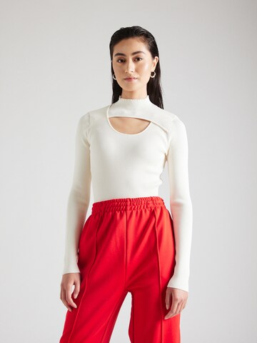 HUGO Sweater in White: front