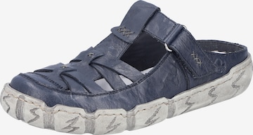 Rieker Mules in Blue: front
