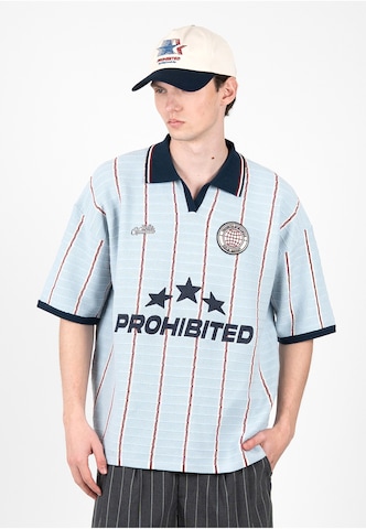 T-Shirt Prohibited en bleu
