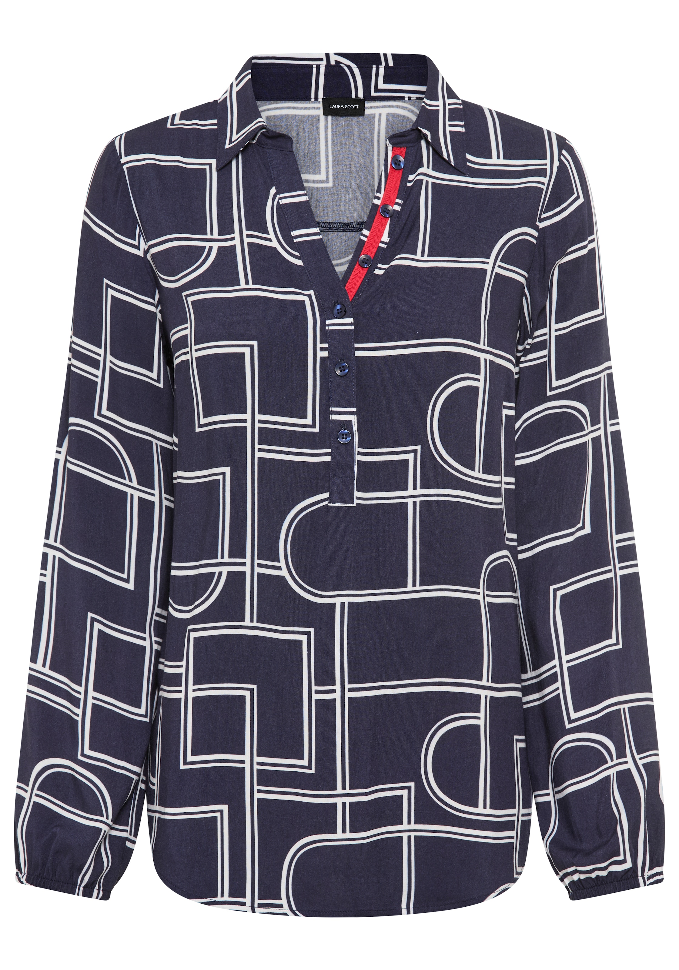 LAURA SCOTT Bluse in Blau: Vorderseite