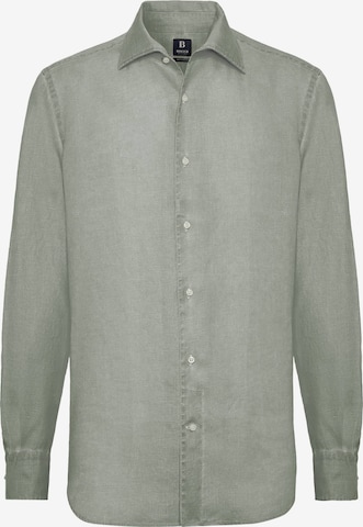 Coupe regular Chemise Boggi Milano en vert : devant