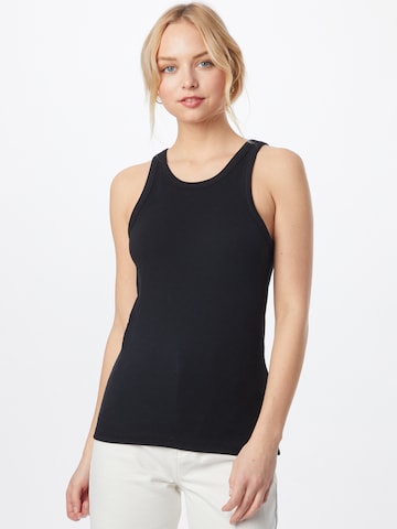 PULZ Jeans - Top en negro: frente