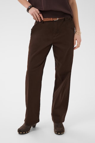Cream Regular Pants 'CRLorraine' in Brown