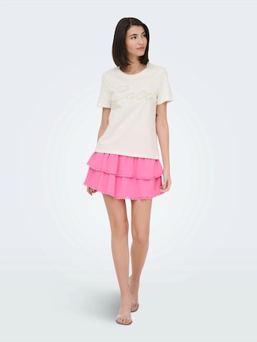 JDY T-shirt 'JDYASTA' i vit