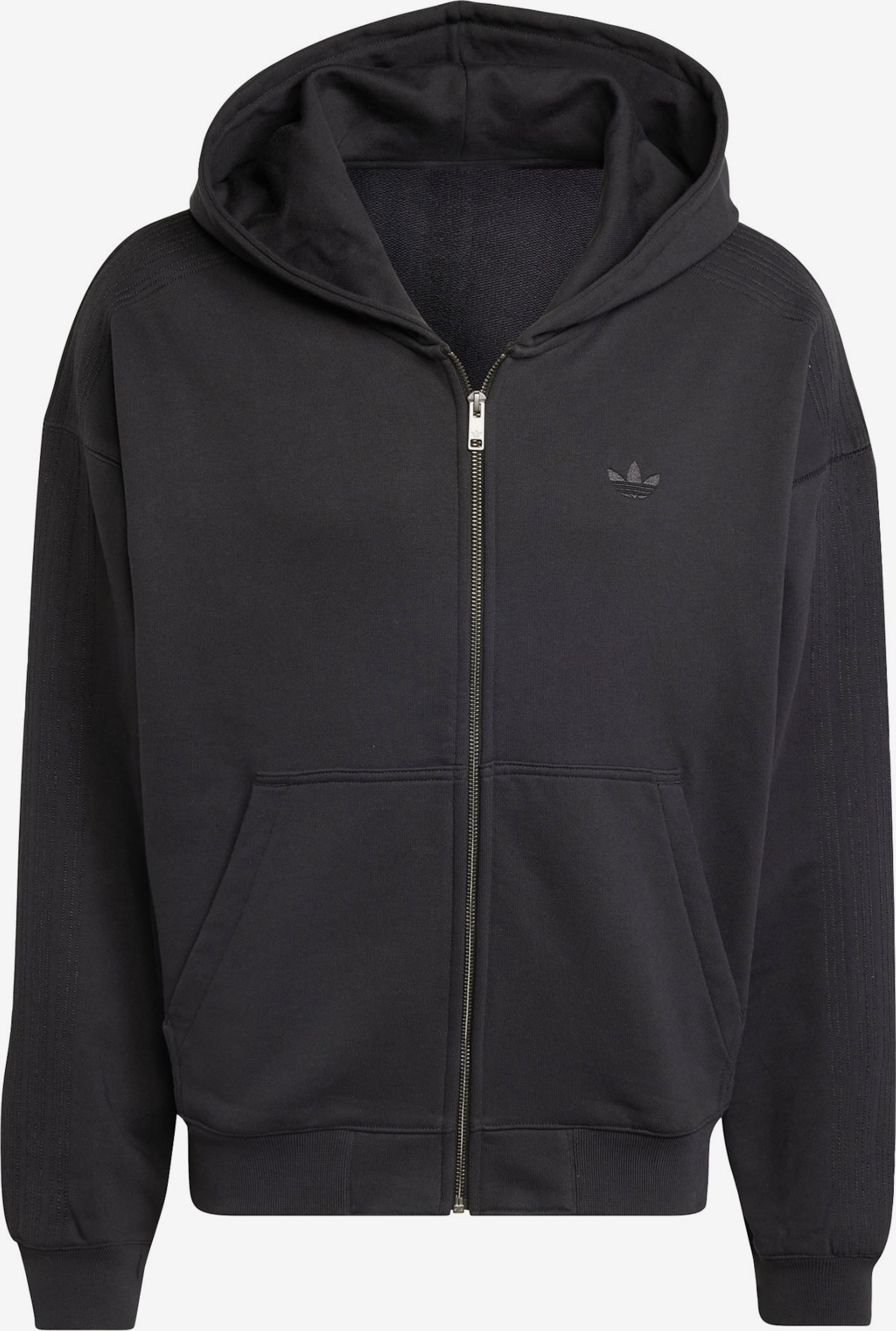 Full Zip Adidas Originals Zip Up Hoodie With Classic Trefoil
