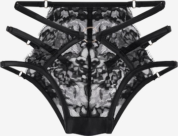 HunkemöllerHipster gaćice - crna boja: prednji dio