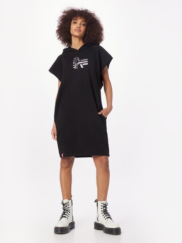 ALPHA INDUSTRIES Dress in Black: front