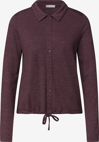 STREET ONE Strickjacke in Lila: Vorderseite