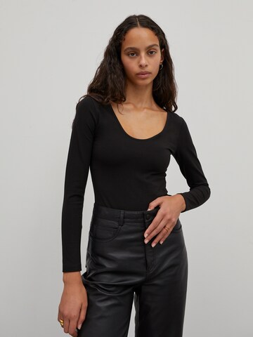 EDITED Bodyshirt 'Nancy' in Schwarz: predná strana