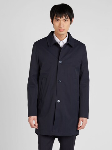 Bruun & Stengade Between-Seasons Coat 'Novello' in Blue: front