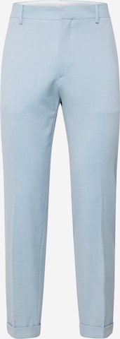 BURTON MENSWEAR LONDON - Tapered Calças com vincos em azul: frente